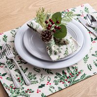 Harman Christmas Holly Cotton Placemat