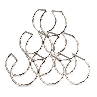 KSP Vina Wine Rack 6-Bottle (Matte Nickel)
