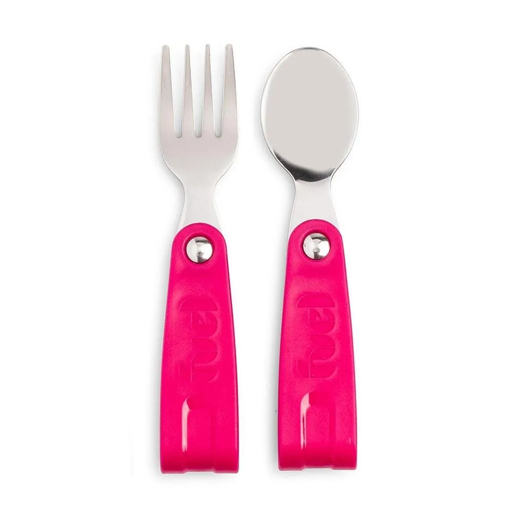 Fuel Primary Foldable Flatware - Set of 2 (Watermelon)