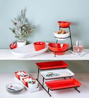 KSP Christmas Host Ceramic Buffet Bowl