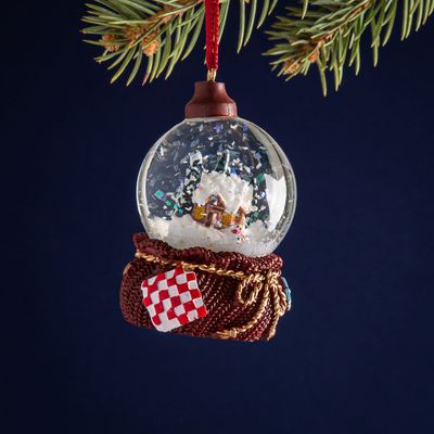 KSP Christmas Snowglobe 'Xmas Cottage' Resin Ornament