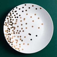 KSP Decal 'Celebrate' Porcelain Side Plate - Set of 4