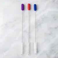Joie Eco-Friendly Straw Cleaning Brush - Set of 3 (Multi Colour)
