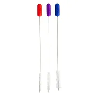 Joie Eco-Friendly Straw Cleaning Brush - Set of 3 (Multi Colour)