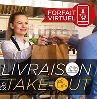 Repas pour emporter ou livrer - 25$ - Virtuel 