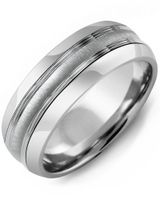 Men's & Women's Concave Brushed Wedding Band