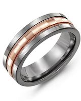 Men's Baguette Diamond-Cut Wedding Ring