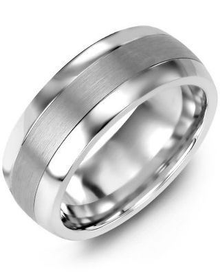 Men's & Women's Plain Dome Brush Wedding Band