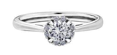 Maple Leaf Diamondsâ¢ Ladies Engagement Ring