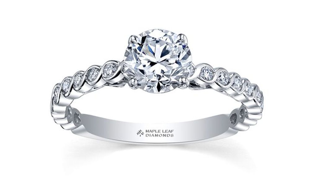 Maple Leaf Diamondsâ¢ Tides of Loveâ¢ Ladies Engagem