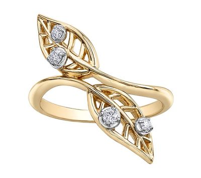 Maple Leaf Diamondsâ¢ Willow Bypass Diamond Ring