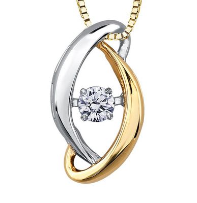 Pulseâ¢ Diamond Solitaire Pendant