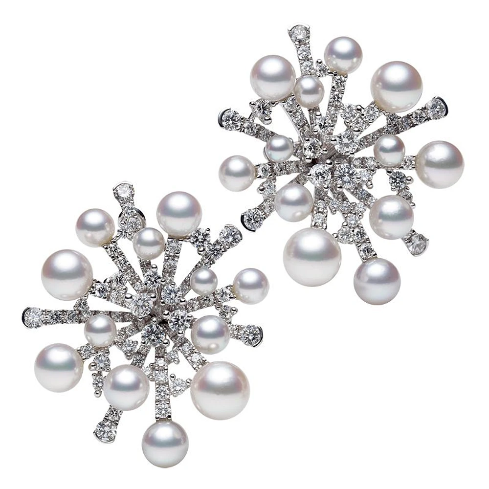 Akoya cultured pearl earrings