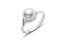 Akoya cultured pearl ring