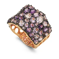 Pink Gold Ring, set with Amethyst