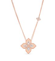 18K Medium Flower Pendant with Mother-of-Pearls an