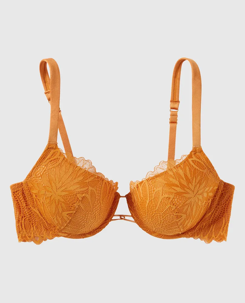Lightly Lined Full Coverage Bra With Lace