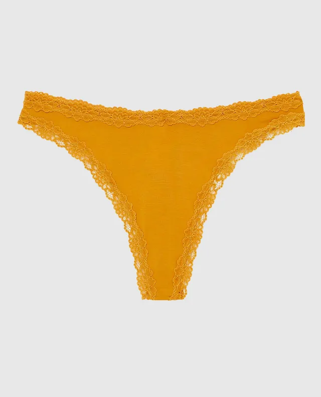 TORRID Microfiber Mid Rise Thong Panty