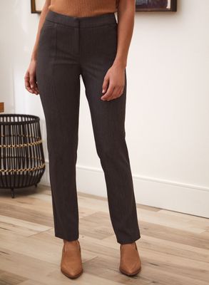 Laura - Pantalon coupe cité à jambe droite pour femme