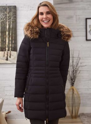 Nuage - Nuage - Manteau extensible en duvet recyclé pour femme taille petite - Noir