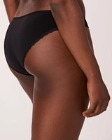 Microfiber and Lace Detail Bikini Panty
