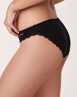 Cotton and Lace Detail Bikini Panty