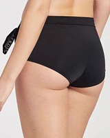 Bas de bikini garçonne bande taille en résille