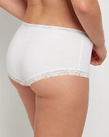 Faux Buttonholes Boyshort Panty