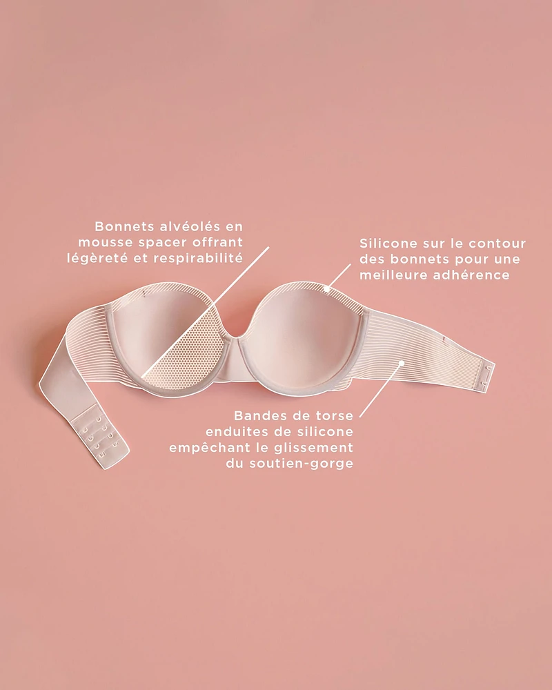 Soutien-gorge doublure légère mousse spacer sans bretelles