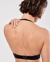 Soutien-gorge push-up plongeant en U sans armatures demi-buste