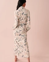 Longue robe de chambre douceur veloutée