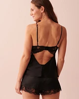 Lace Detail Satin Cami