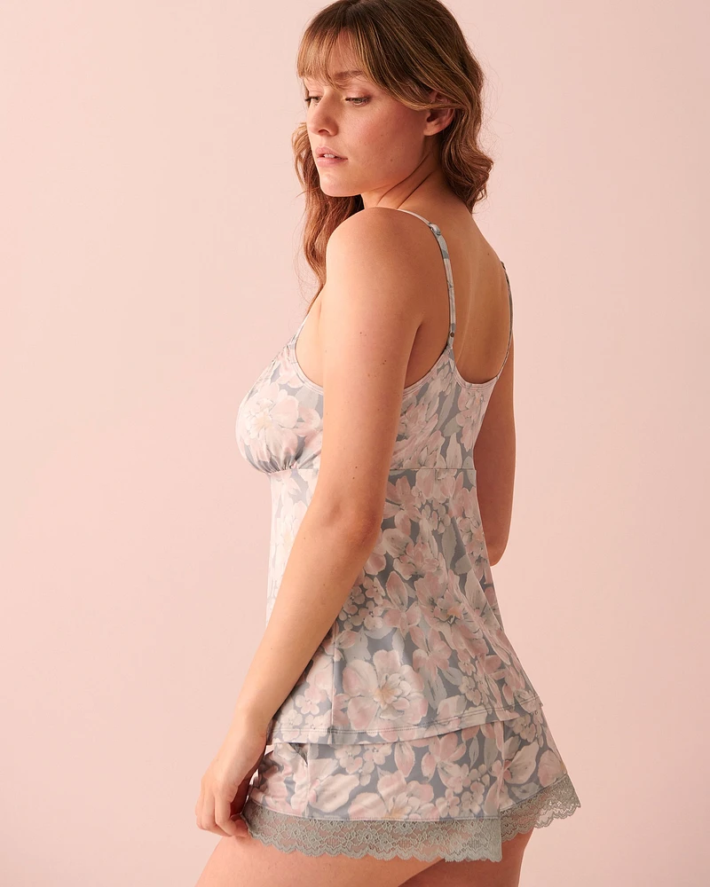 Recycled Fibers Lace Detail Cami