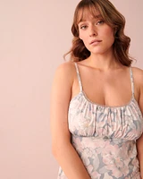 Recycled Fibers Lace Detail Cami