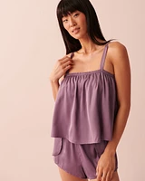 Satin Crop Cami