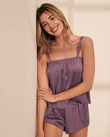 Satin Crop Cami