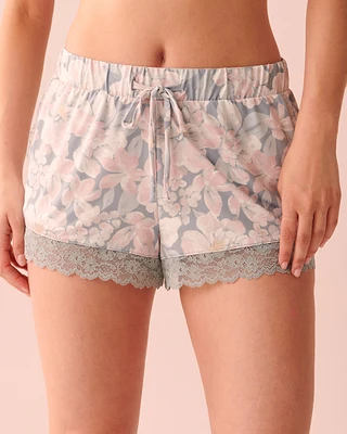 Short détails de dentelle en fibres recyclées
