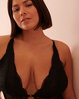 Combiné cheeky dentelle et résille