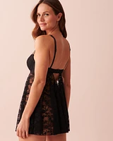 Babydoll push-up en dentelle