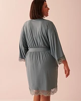 Lace Trim Kimono