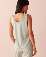 Ribbed Cami with Buttons