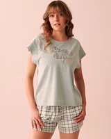 T-shirt col rond côtel