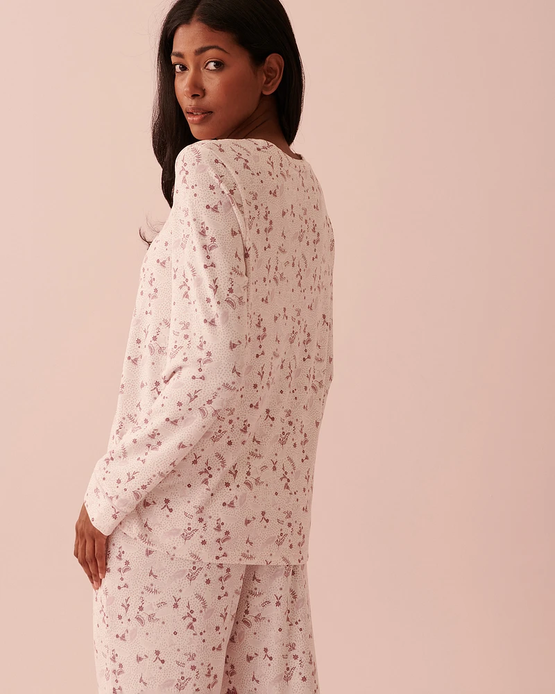 Chandail manches longues en tricot doux