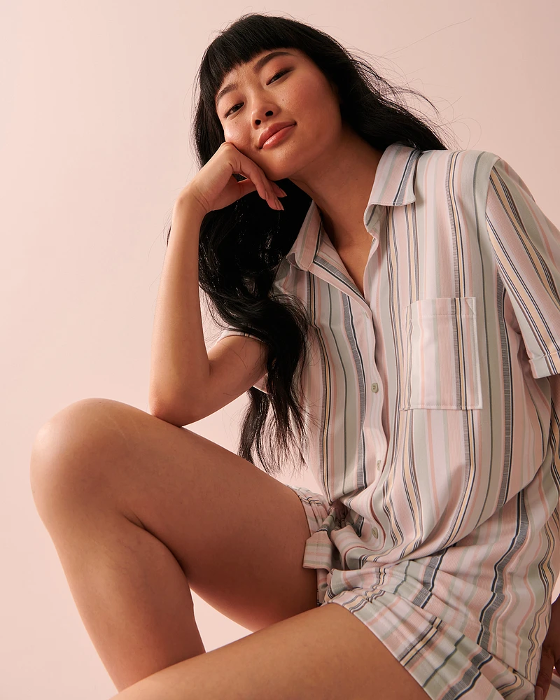 Super Soft Short Sleeve Button-down Shirt