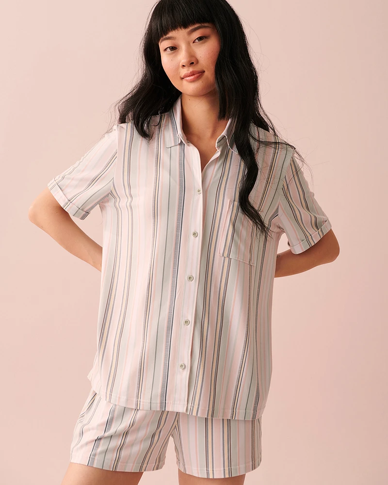 Super Soft Short Sleeve Button-down Shirt