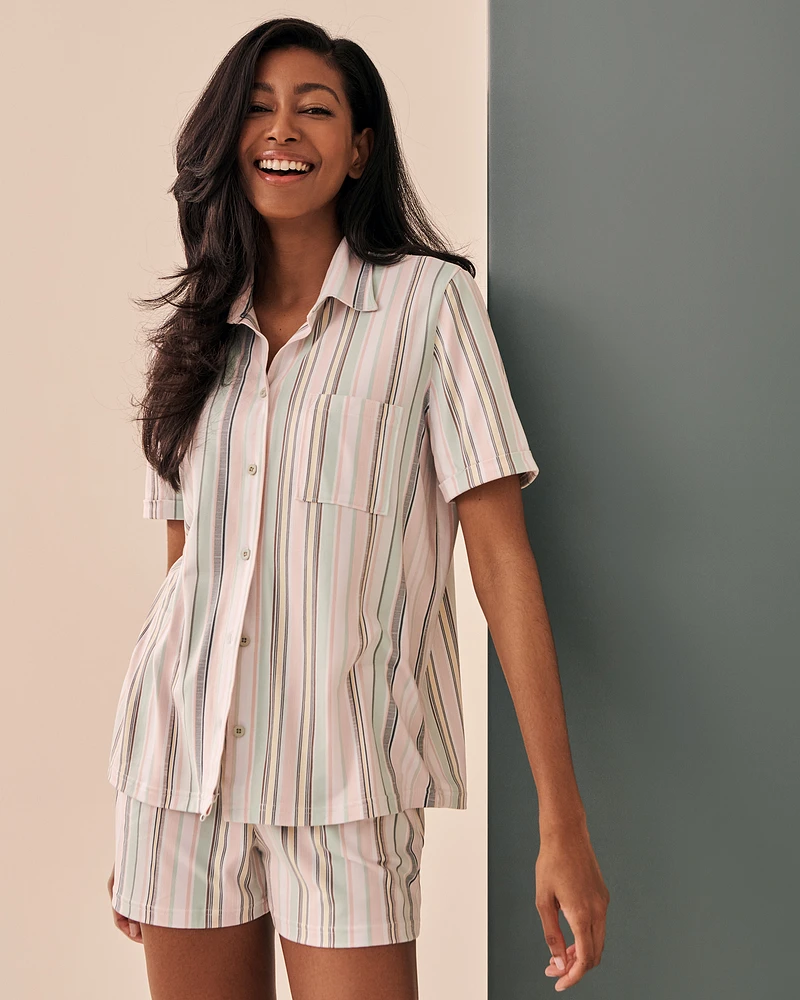 Super Soft Short Sleeve Button-down Shirt