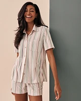 Super Soft Short Sleeve Button-down Shirt