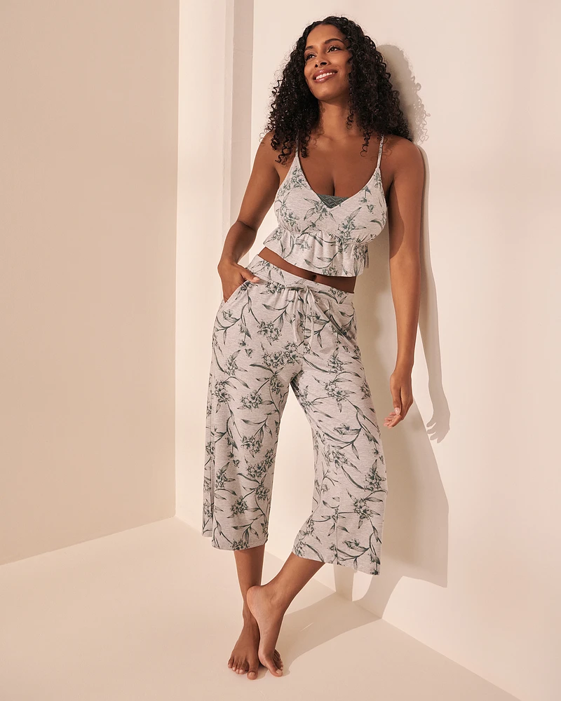 Bamboo Lace Detail Crop Cami