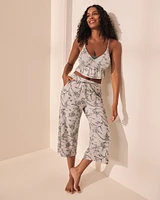 Bamboo Lace Detail Crop Cami