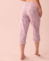 Capri jambe droite bordure en crochet